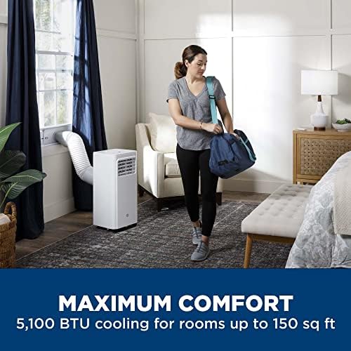 GE 5100 BTU Portable Air Conditioner for Small Rooms