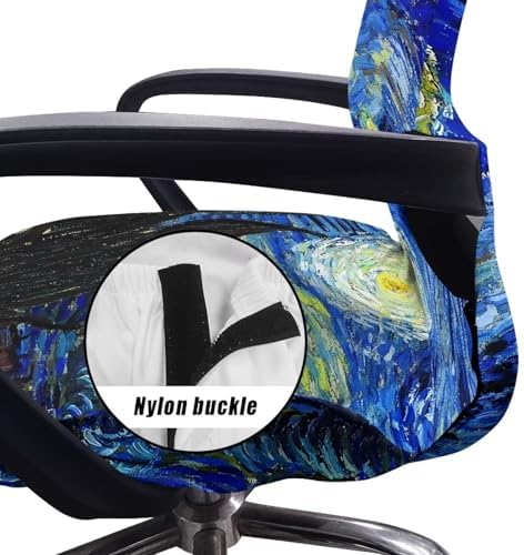 Talayituse Starry Night Stretch Chair Cover for Office and Home