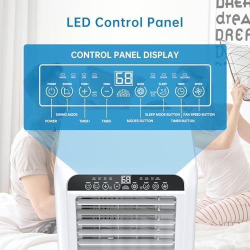 GAOMON 8000 BTU Portable AC Unit with Remote Control and Window Kit