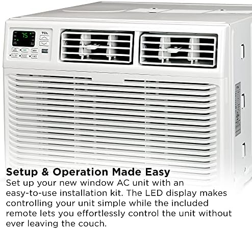 TCL 8W9ER1-A Smart Voice Control Window Air Conditioner 8000 BTU White