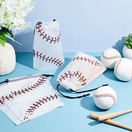 Flutesan 50 Pack 6x8 Inch Drawstring Baseball Bags