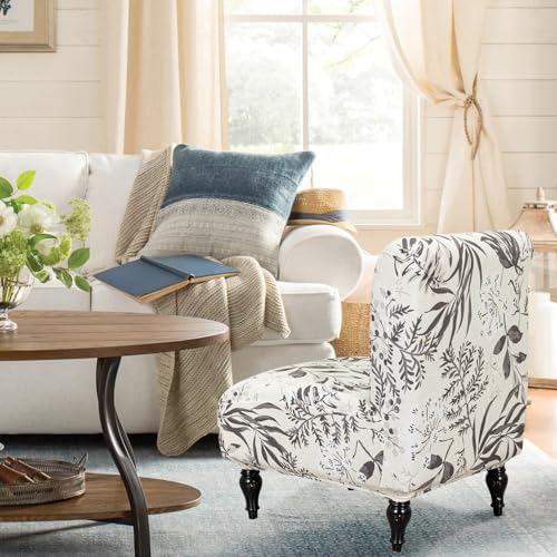 FUANGUI Armless Chair Cover Slipcover for Living Room