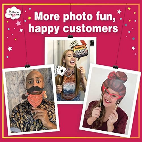 Western Photo Booth Props - 41-Piece Country Theme Kit
