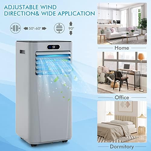 PETSITE Portable Air Conditioner 3-in-1 Cooling Dehumidifying Fan