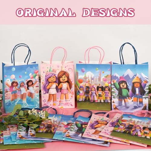 Kauai Sun 16PCS Game Theme Party Bags with Sturdy Design