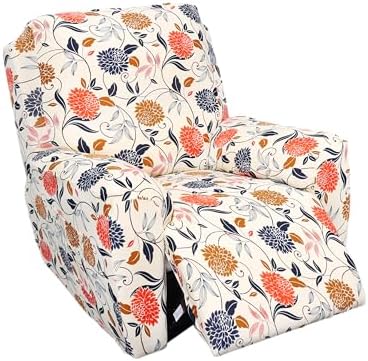 Eco-Ancheng 4-Piece Recliner Slipcovers with Pocket