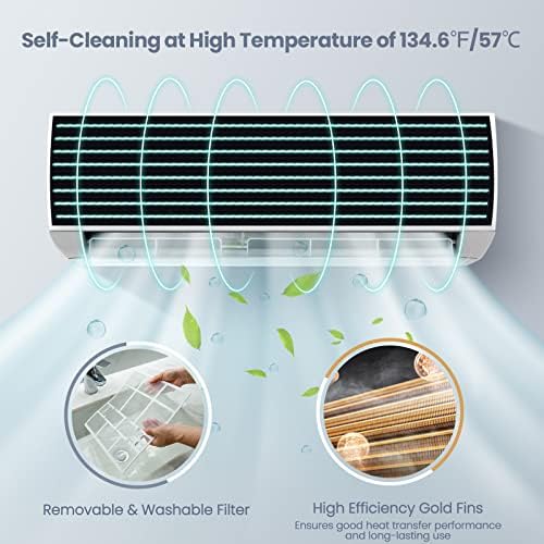 KOTEK 18000 BTU Mini Split AC Heating System with Heat Pump