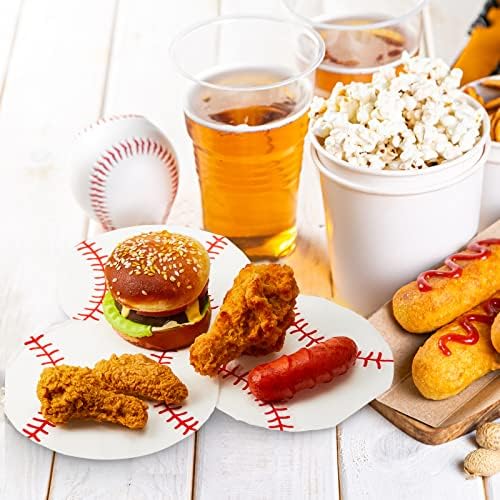 Jinei 100 Sheets Baseball Napkins 65x65 Inch