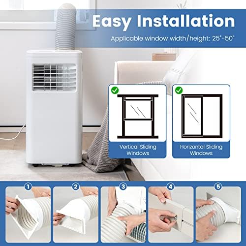 ARLIME Portable AC Unit 8000 BTU for Room Cooling