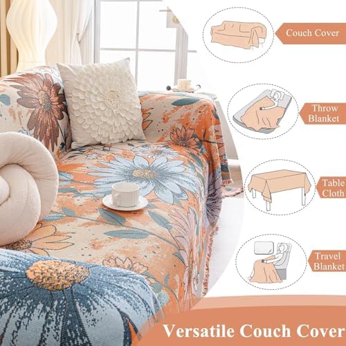VClife Aesthetic Sofa Cover with Tassel Design