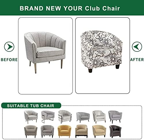 GOSTADY Club Chair Slipcover 2 Piece