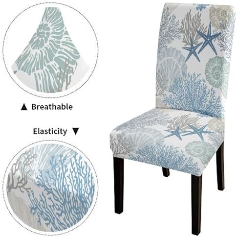 Mrcrypos Elastic Chair Cover Set of 4 for Dining Chairs