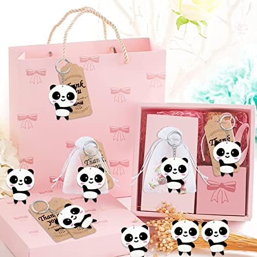 40 Pack Panda Keyring Pack - Party Favor for Panda Themed Party