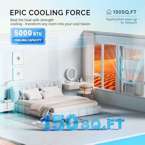 ROVSUN 5000 BTU Window Air Conditioner White