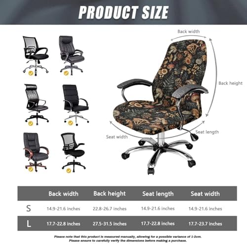Talayituse Universal Stretchable Chair Covers for Office and Desk Chairs