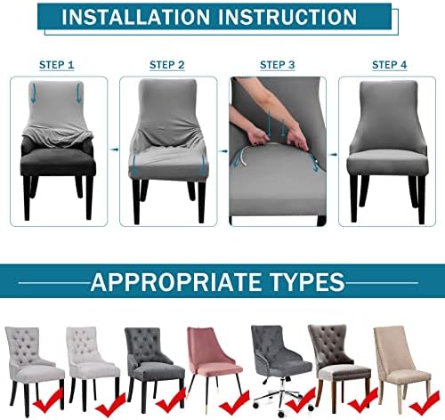 Liykimt Stretch Wingback Chair Slipcover with Arm