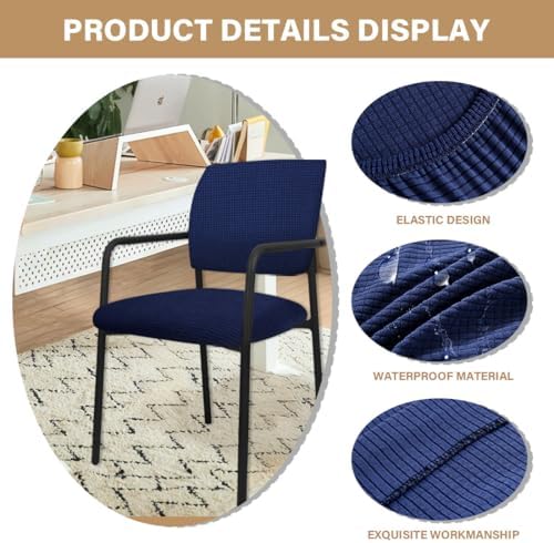Buenanir Stretch Armchair Slipcover 2-Piece Set Navy Blue