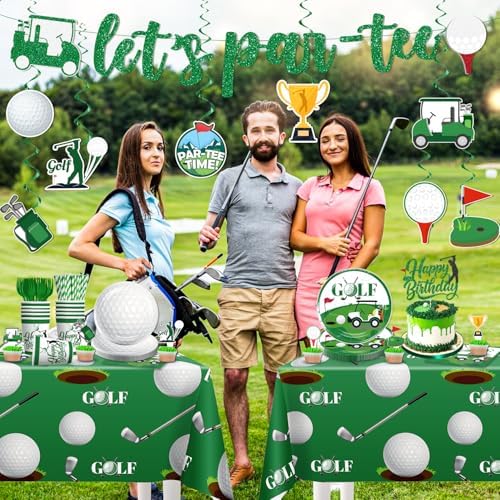 174pcs Golf Themed Party Decorations Set