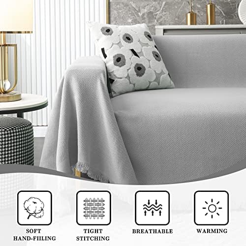MYSKY HOME Sofa Slipcover for 3 Cushion L Shaped Sectional Couch
