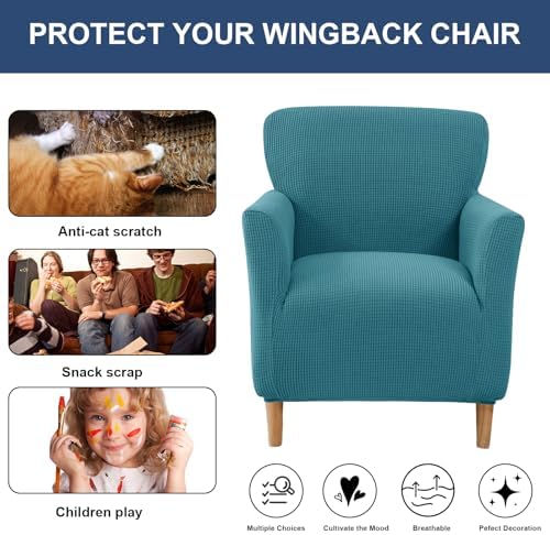 HAOYONG Stretch Velvet Armchair Slipcover 1-Piece