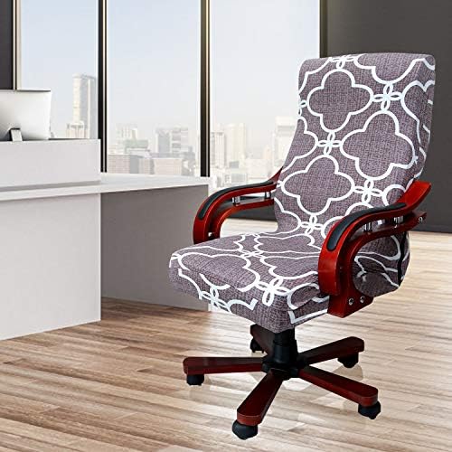 MOCAA Computer Office High Back Chair Covers Stretchable Rotating Slipcovers