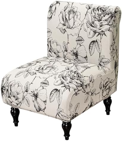 FUANGUI Armless Chair Slipcover Stretch Spandex Furniture Protector
