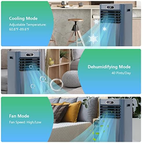 ARLIME Portable AC Unit 8000 BTU 230 sq ft Cooling