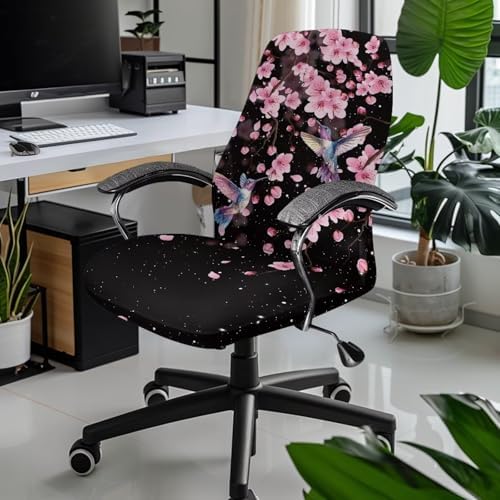 Talayituse Hummingbird Cherry Blossom Chair Covers