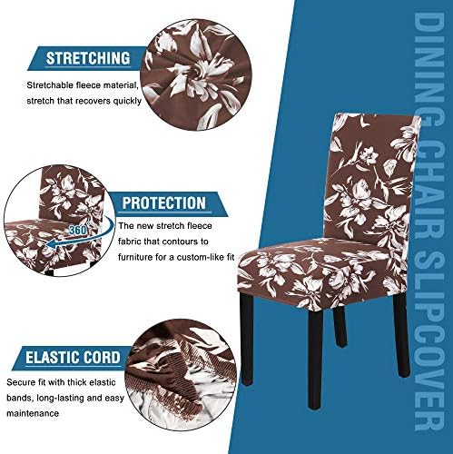 HVERSAILTEX Stretch Dining Chair Covers Set of 6