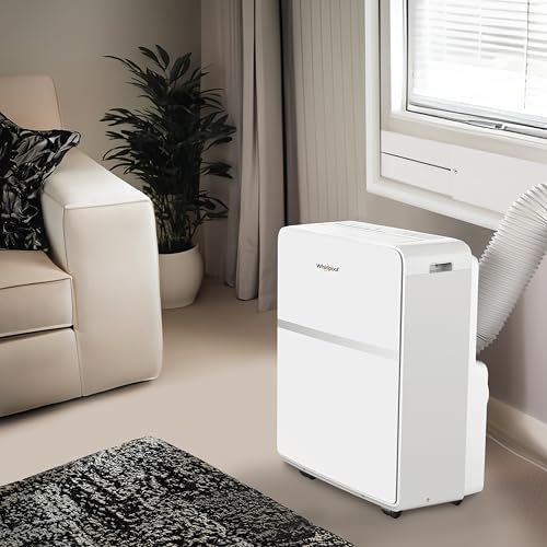 Whirlpool 8000 BTU Portable Air Conditioner with Dehumidifier White