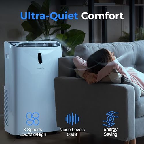 SereneLife SLPAC240W Portable Air Conditioner White 12000 BTU