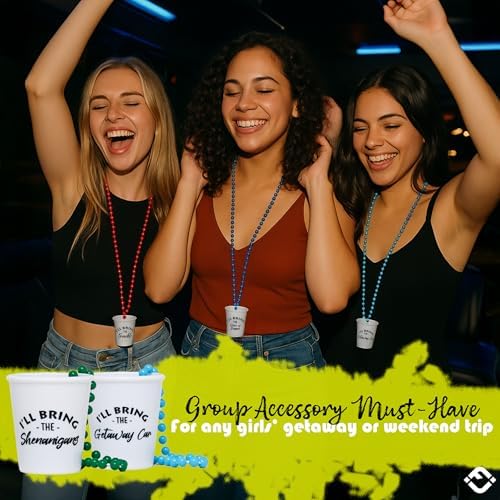 Funky Junque 15 Pack Shot Glass Necklace Bundle