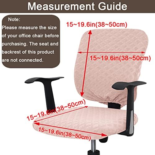 Celevingne Office Chair Cover Pink with Backrest