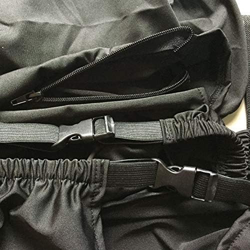 Office Computer Game Chair Cover with Zipper - Black