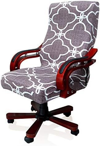 MOCAA Computer Office High Back Chair Covers Stretchable Rotating Slipcovers