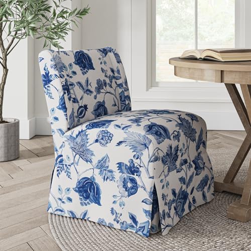 HULALA Home Accent Chair with Washable Floral Slipcover