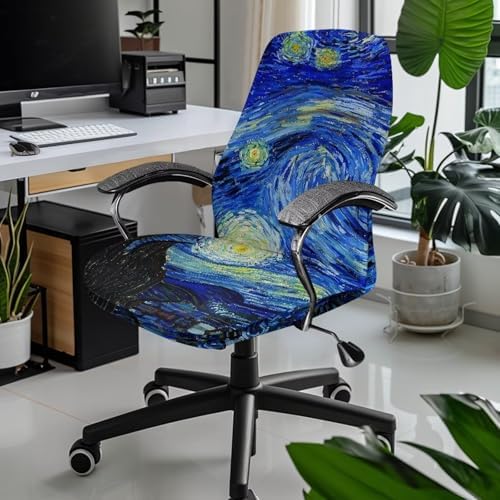 Talayituse Starry Night Stretch Chair Cover for Office and Home