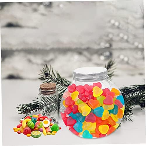 HOMSFOU 5pcs Christmas Candy Jar Containers for Party Favors