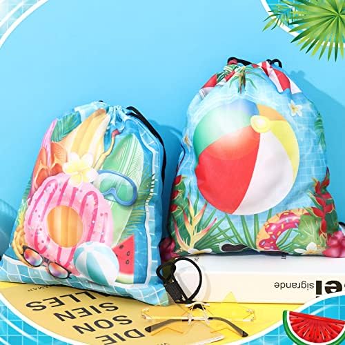 Kacctyen 12 Pcs Pool Beach Drawstring Bags