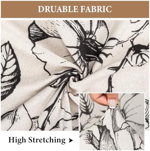 FUANGUI Armless Chair Slipcover Stretch Spandex Furniture Protector
