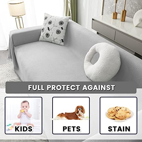 MYSKY HOME Sofa Slipcover for 3 Cushion L Shaped Sectional Couch