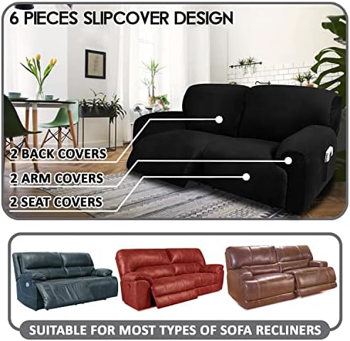 ULTICOR Extra Wide 75-100 Reclining 2 Seater Sofa Slipcover