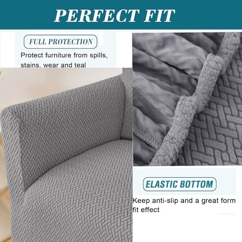 HFCNMY Banquet Armchair Slipcover with Arms