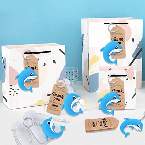 24 Pack Dolphin Keyring Pack for Party Favor