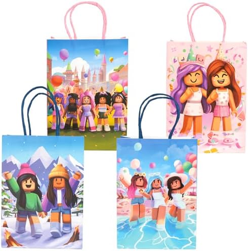 Kauai Sun 16PCS Game Theme Party Bags with Sturdy Design