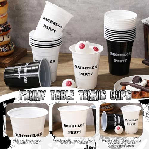 30 Pcs Bachelor Game Supplies Set with Cups and Balls