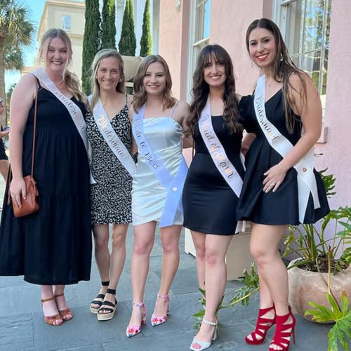 Custom Text Satin Sash for Bachelorette Parties and Pageants