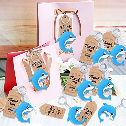 24 Pack Dolphin Keyring Pack for Party Favor