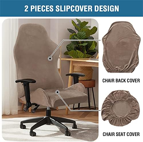 HVERSAILTEX Velvet Gaming Chair Covers 2 Piece