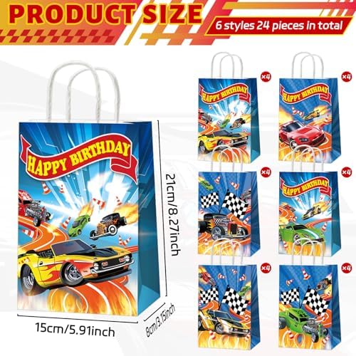 24pcs Hot Car Birthday Party Favor Bags